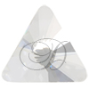 Swarovski 2716 Rivoli Triangle Crystals or Rhinestones
